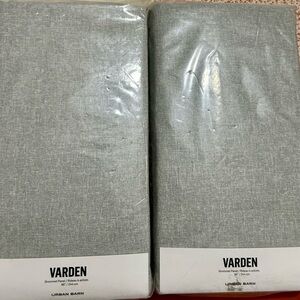 Urban Barn light grey drape panels 96”